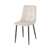 4 chaises de salon cuisine en velours effet matelassé Corfù Offre