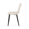 4 chaises de salon cuisine en velours effet matelassé Corfù Remises