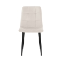 4 chaises de salon cuisine en velours effet matelassé Corfù Réductions