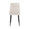 4 chaises de salon cuisine en velours effet matelassé Corfù Réductions