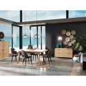 Lot de 4 chaises de cuisine modernes rembourrées en similicuir Bounty Old Vente