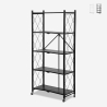 Étagère pliable de cuisine sur roulettes en métal 5 niveaux Kerry XL Promotion