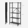Étagère pliable de cuisine sur roulettes en métal 5 niveaux Kerry XL Choix