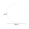 Ronde badkamer spiegel met LED verlichting en touch-bediening 75cm ETR131 Aanbod