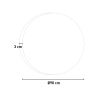 Ronde badkamer spiegel 90cm met LED-achtergrondverlichting ETR129-M Aanbod