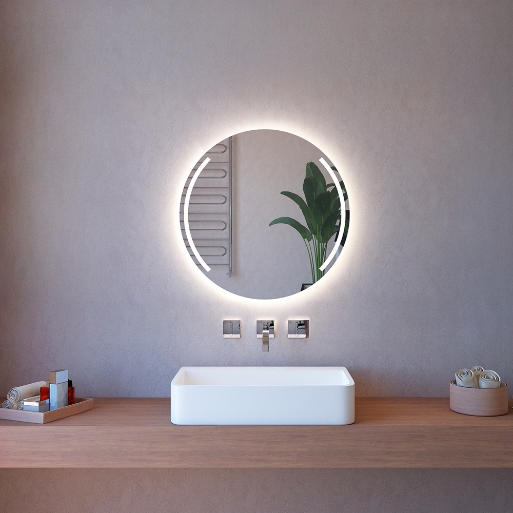 Miroir de salle de bain rond 75cm LED bluetooth ETR129-S Promotion Miroir de salle de bain rond 75cm LED bluetooth ETR129-S Promotion