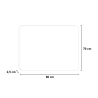 Miroir de salle de bain LED rétroéclairé 80x70cm anti-buée ETR100-M Offre