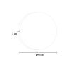 Ronde LED badkamerspiegel met anti-condens, 90 cm, achterverlichting ETR116-XL Aanbod