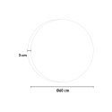 Miroir de salle de bain rétroéclairé rond 60cm anti-buée ETR116-S Offre