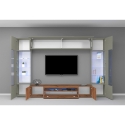 Mur équipé moderne pour salon avec meuble TV et 2 vitrines Egypt TW Vente