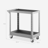 Chariot porte-outils en métal 2 étagères pour atelier garage Kerey 