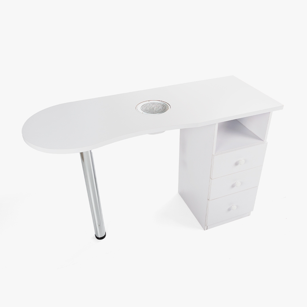 Table manucure chromée avec aspirateur et tiroirs Leopard Promotion Table manucure chromée avec aspirateur et tiroirs Leopard Promotion