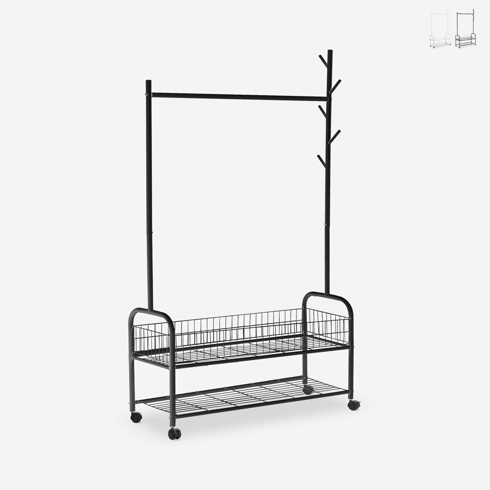 Chariot porte-manteau sur roulettes en métal Lamy Plus Promotion