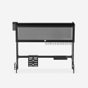 Égouttoir à vaisselle sur évier de cuisine noir 105x30x78cm Sover Plus Vente