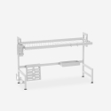 Égouttoir à vaisselle de cuisine sur évier 105x27x56cm Nalan Plus Remises