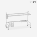 Égouttoir à vaisselle de cuisine sur évier 105x27x56cm Nalan Plus Promotion