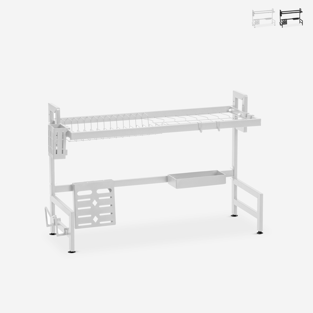Égouttoir à vaisselle de cuisine sur évier 105x27x56cm Nalan Plus Promotion Égouttoir à vaisselle de cuisine sur évier 105x27x56cm Nalan Plus Promotion