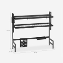 Égouttoir à vaisselle évier de cuisine gain de place 95x27x79 Teket Choix