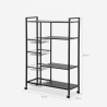 Chariot de cuisine moderne avec roulettes 115x32x135cm Faris Deluxe Offre
