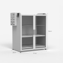 Armoire mobile pour cuisine égouttoir 44x28x59cm Arin Plus Caractéristiques