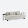 3-zits modulaire bank met kussens en modulaire tafels Salus Catalogus