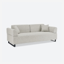 3-zits modulaire bank met kussens en modulaire tafels Salus Model