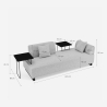 3-zits modulaire bank met kussens en modulaire tafels Salus Karakteristieken
