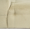 Rechts gemoduleerde vierzits hoekbank in corduroy fluweel Cady Velvet Voorraad
