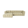 Modulaire 4-zits hoekbank links van ribfluweel Cady Velvet Aanbod