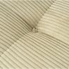 Modulaire 4-zits hoekbank links van ribfluweel Cady Velvet Model