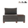 Chaise longue lit pliable côté droit en lin Betty Right Promotion
