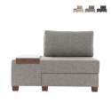 Opvouwbare chaise longue links linnen Betty Left fauteuilbed Verkoop