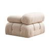 Modulaire stoffen hoekbank 4-zits in crème Bubble 3S Catalogus