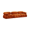 Modulaire 4-zits bank in oranje fluweel Bubble 3SV Verkoop