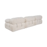 Modulaire 4-zitsbank in witte bouclé Bubble 3SB Kortingen