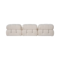 Modulaire 4-zitsbank in witte bouclé Bubble 3SB Catalogus