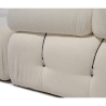 Modulaire 4-zitsbank in witte bouclé Bubble 3SB Keuze
