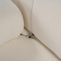 Modulaire 4-zitsbank in witte bouclé Bubble 3SB Kosten