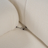Modulaire 4-zitsbank in witte bouclé Bubble 3SB Kosten