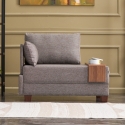 Moderne chaise longue fauteuil met geïntegreerd dienblad Fly Left Verkoop