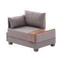 Moderne chaise longue fauteuil met geïntegreerd dienblad Fly Left Voorraad