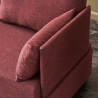 Chaise longue fauteuil in stof met geïntegreerd dienblad Fly Right 