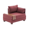 Chaise longue fauteuil in stof met geïntegreerd dienblad Fly Right 