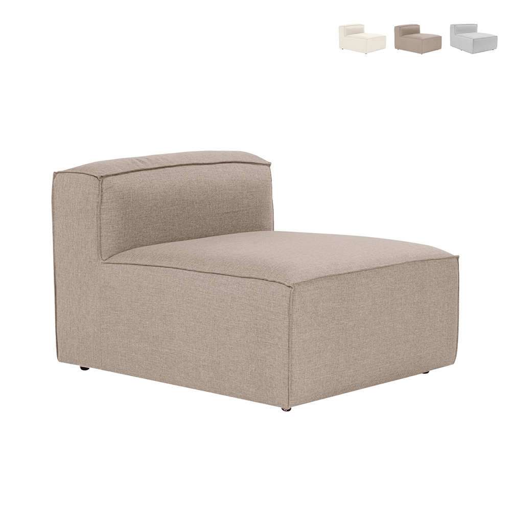 Module central pour canapé modulable en lin Fora 1 Promotion Module central pour canapé modulable en lin Fora 1 Promotion