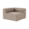 Module d'angle gauche pour canapé modulable en lin Fora 1L Remises