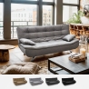 Design 2-zits slaapbank Centenario van microvezel Aanbieding