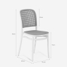 Chaise cuisine restaurant extérieur empilable style classique Vihmin Caractéristiques
