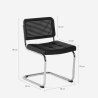 Weense sledestoel in kunstleer en modern design Erys Lux Korting