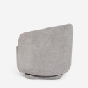 Moderne draaibare fauteuil van bouclé stof Orav Catalogus