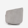 Moderne draaibare fauteuil van bouclé stof Orav Catalogus